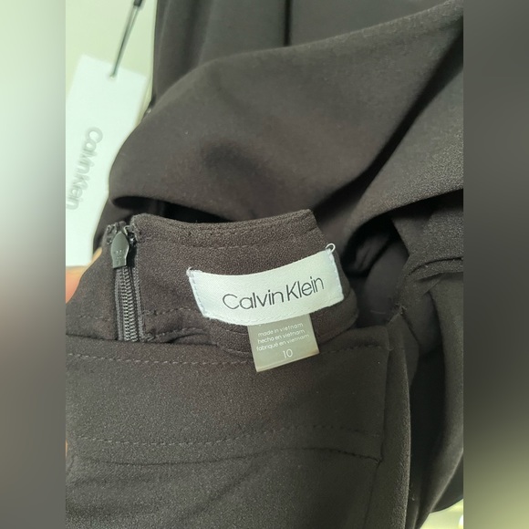 **sold elsewhere** Calvin Klein size 10 black cut out Jumpsuit with tie waist - Picture 6 of 8